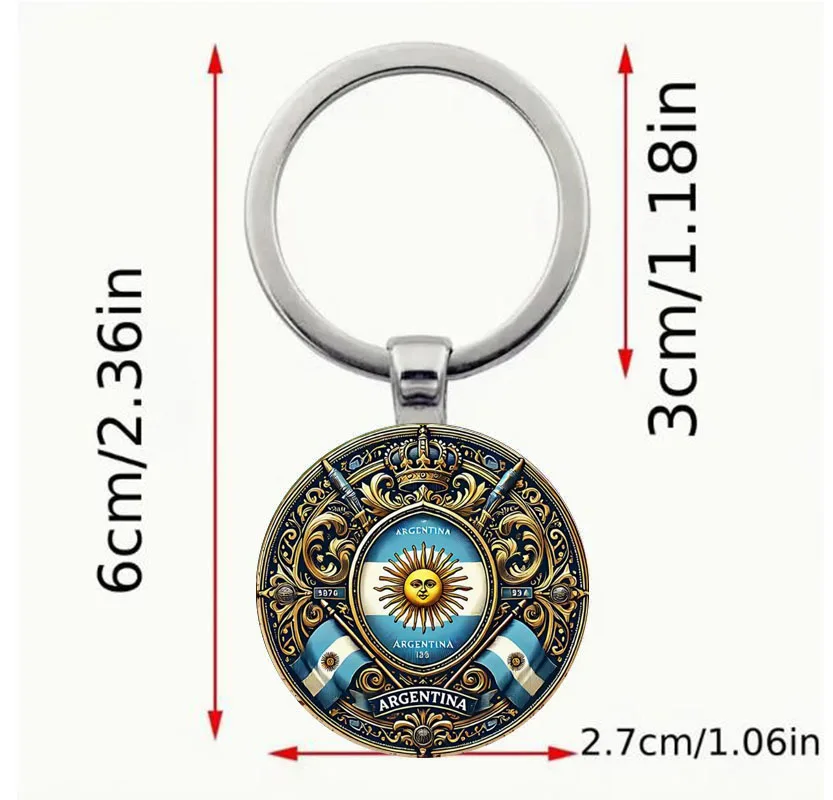 الأرجنتين الرجعية اسبانيا وشعار الشمس المفاتيح هدية مثالية للتراث الأرجنتيني #2