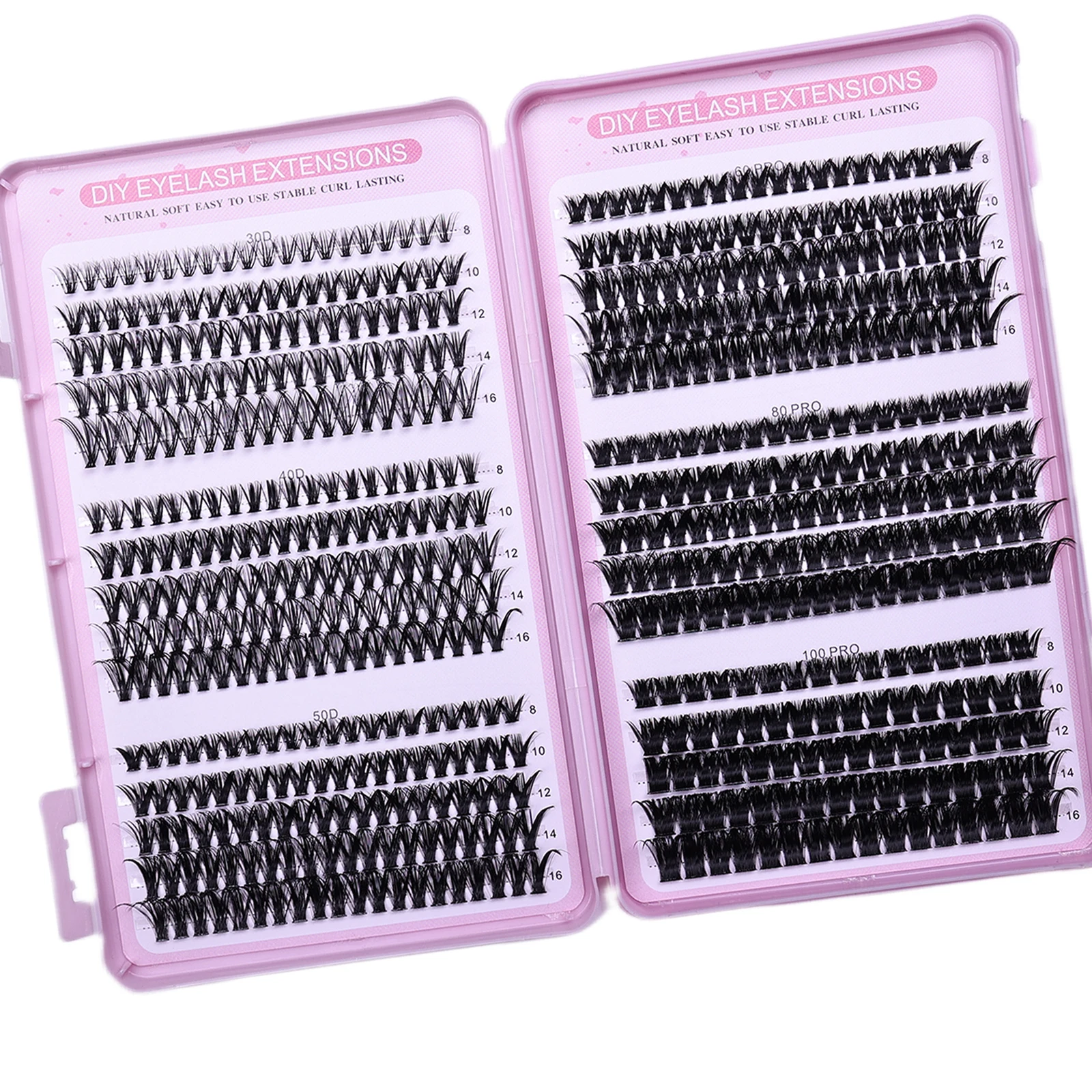Eyelash Cluster Kit DIY Extension Natural Look Reusable Beginner Friendly Eyebrow Enhancing Beauty Tools
