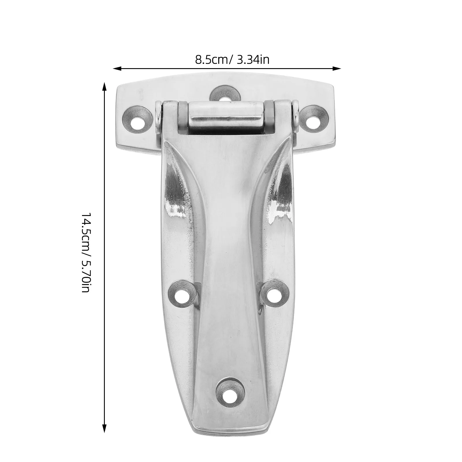 Heavy Duty Stainless Steel T Hinges Marine Grade Corrosion Resistant for Outdoor Cabinet Doors Boat Hatch Industrial Equipment