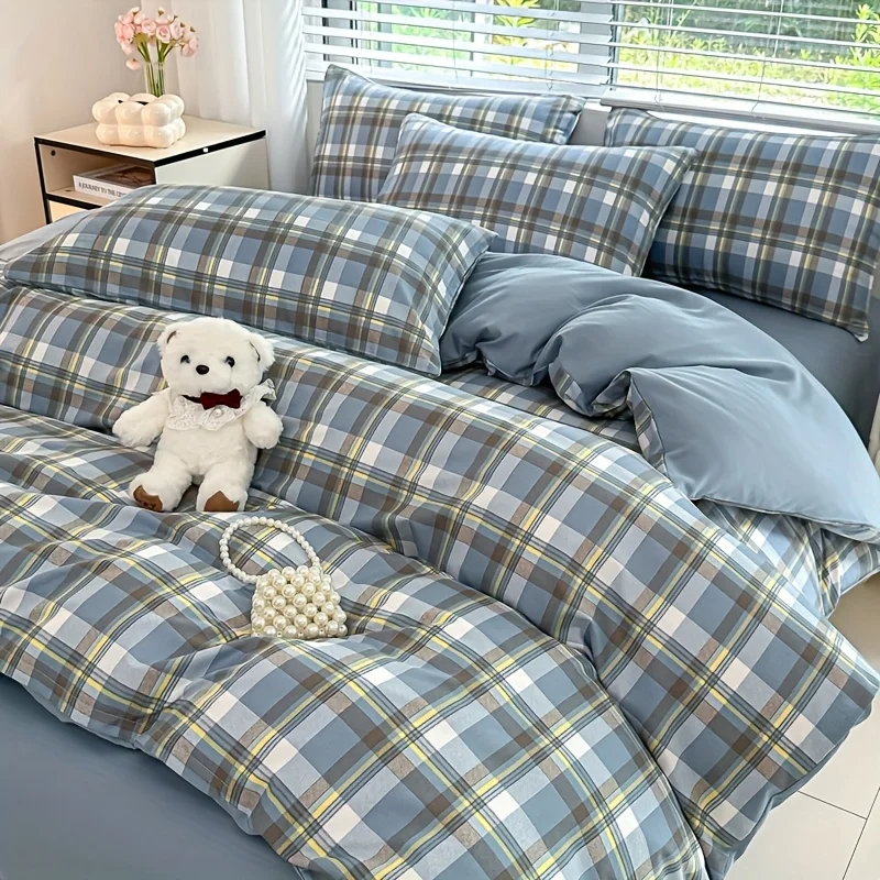 3/4pcs Bedding Set Soft Breathable Multiple Patterns Floral Print Duvet Cover Bed Linen Pillowcases Home Bedroom Decoration