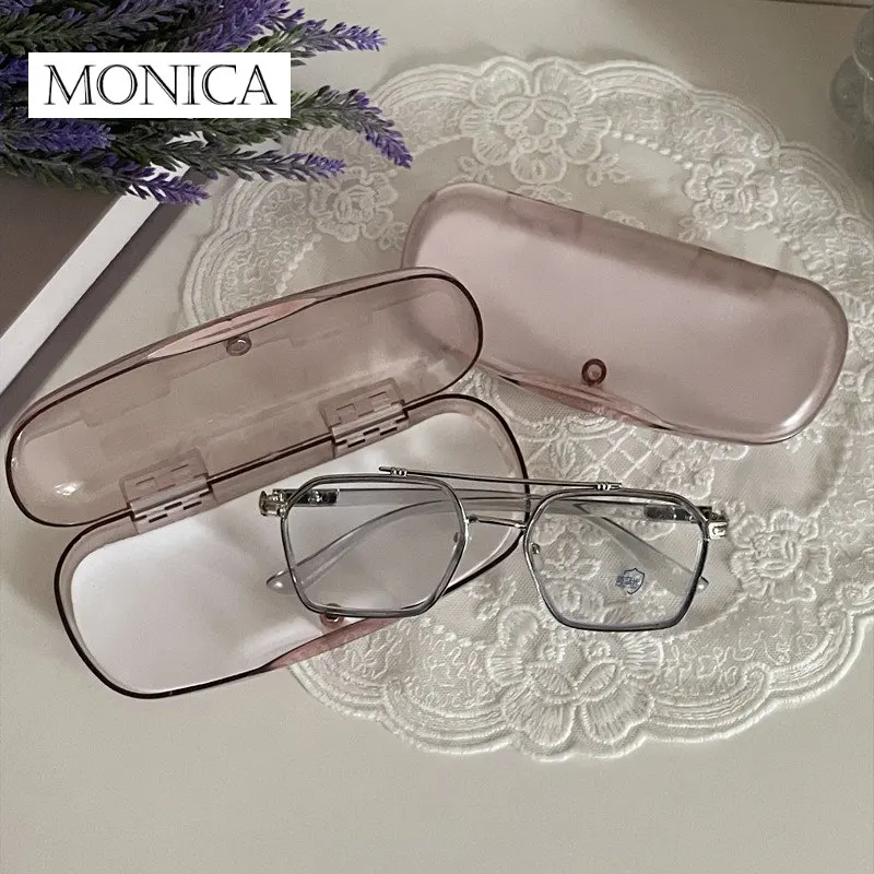 Transparent Portable Glasses Cases Waterproof Plastic Sunglasses Glasses Box Hard reading Glasses Case Shell Case Protector Box