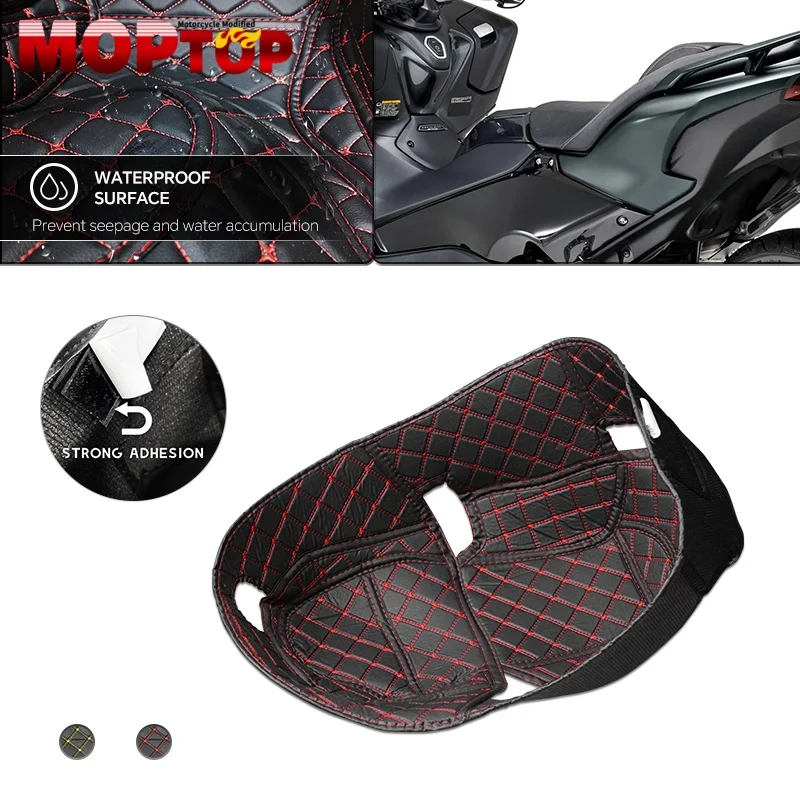 

Motorcycle Rear Storage Box Trunk Cargo Liner Protector Leather Seat Bucket Pad For TMAX530 DX SX 17-19 TMAX560 TECH MAX 21-25