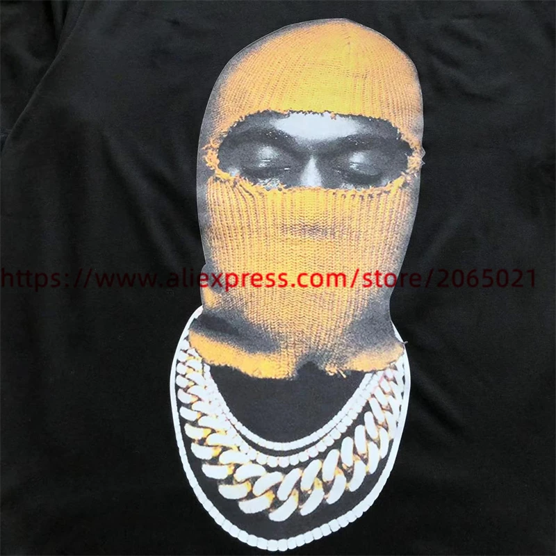 Yellow Masker Man Print IH NOM UH NIT T Shirt Men Women Oversize Summer Style T-Shirts