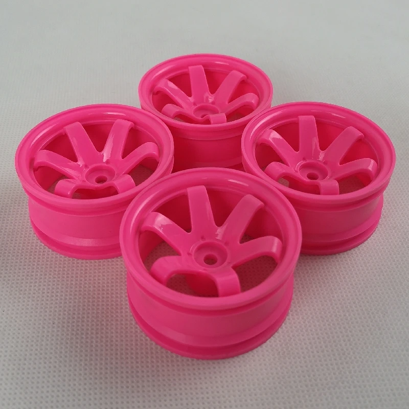 4pcs 3mm Offset RC Car 1/10 Scale Plastic Wheels Rims Drift On road Touring Model Hobby