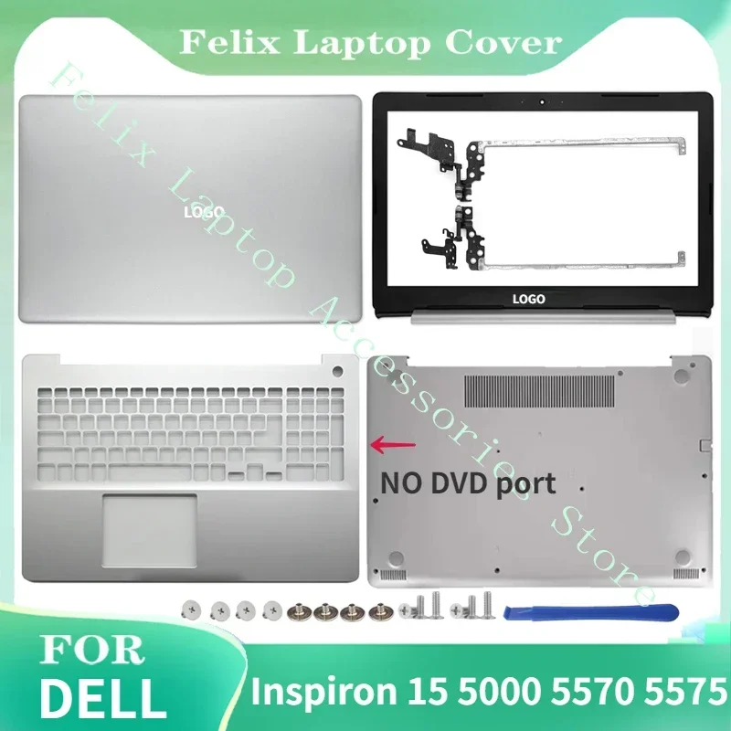 

New For Dell Inspiron 15 5000 5570 5575 Series Laptop LCD Back Cover/Front Bezel/Palmrest/Hinges/Bottom Case 15.6 Inch 0X4FTD