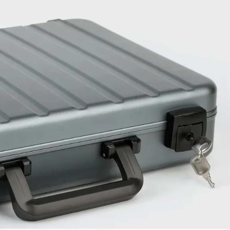Aluminum Luxury Watch Box Large Metal Watch Box Organizer Storage Bag with Lock 18 Grid Suitcase Travel Case Display Box Gift image 5