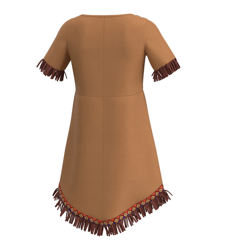 2 قطعة أزياء الهالوين الأمريكية الأصلية التأثيرية مجموعات طفل عيد الميلاد كرنفال حفلة الأشخاص الأصليين فستان الفتيات الملابس