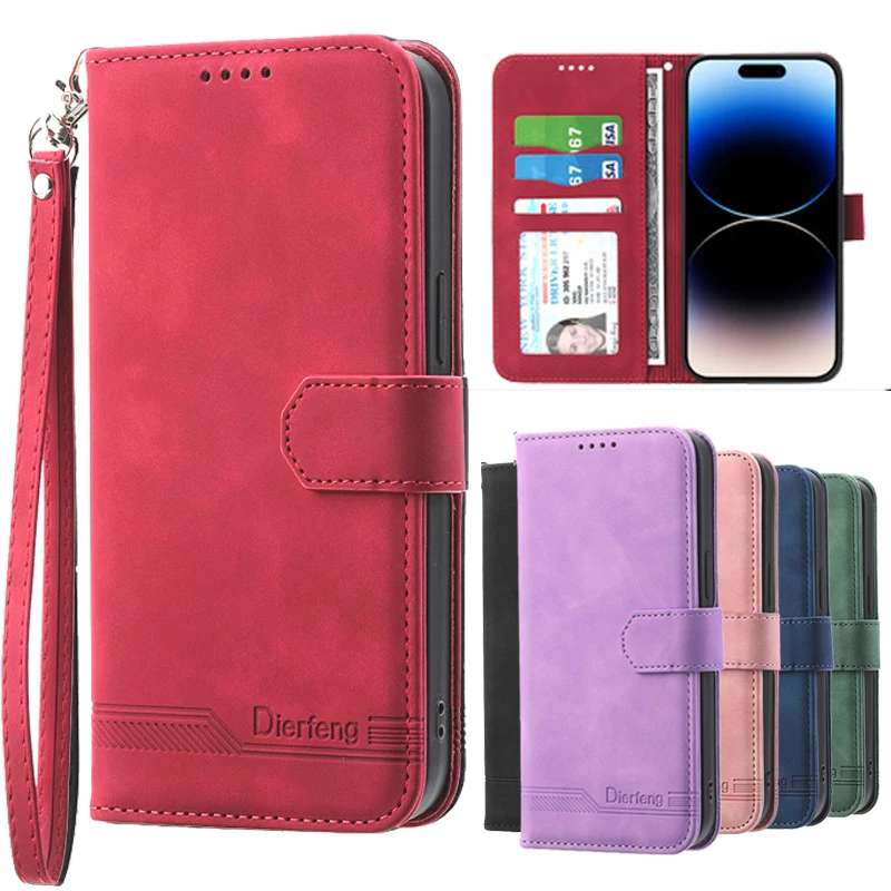 

For Redmi 12 5G Leather Case on For Xiaomi Redmi 12 12C Note 12R 12S Redmi12 Wallet Cases Card Holder Stand Book Cover Fundas