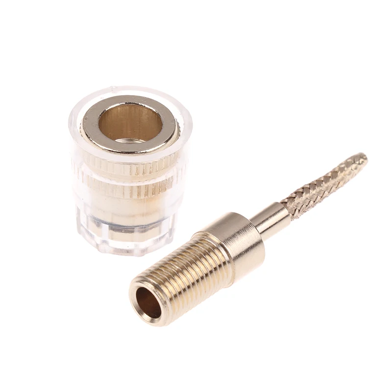 New 2/4Pcs Durable Banana Female 4MM to 2MM Pin Connector; 2/4Pcs Copper Braided Wire Socket Cable Adapter