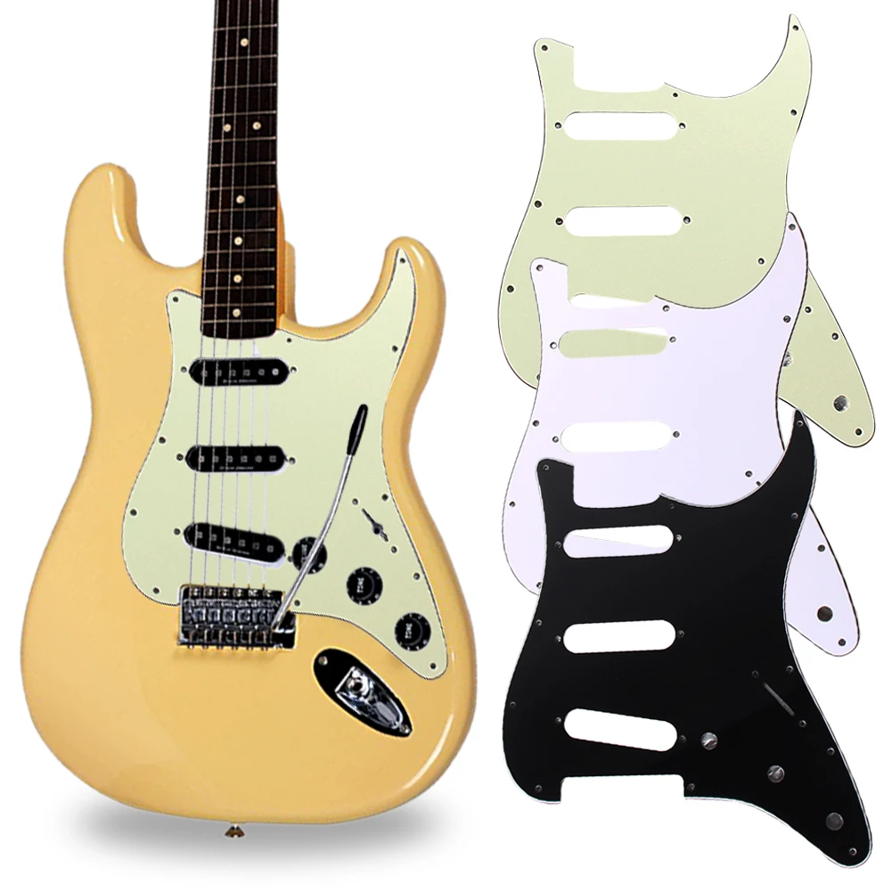 

3Ply SSS 11-Hole Electric Guitar Pickguard Luthier Tools PVC Electric Guitar Scratchplate for FD Musical Instrument Accessories