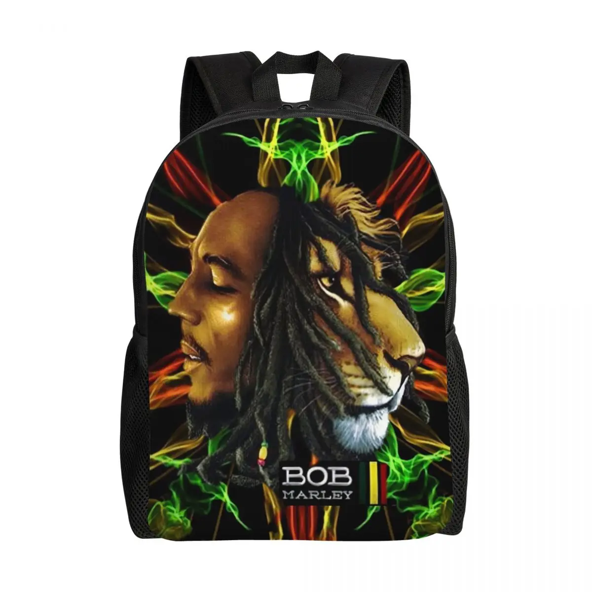 Jamaica Singer Reggae Rock Bob Marley Backpacks for Men Women School College Students Bookbag Fits 15 Inch Laptop Bags