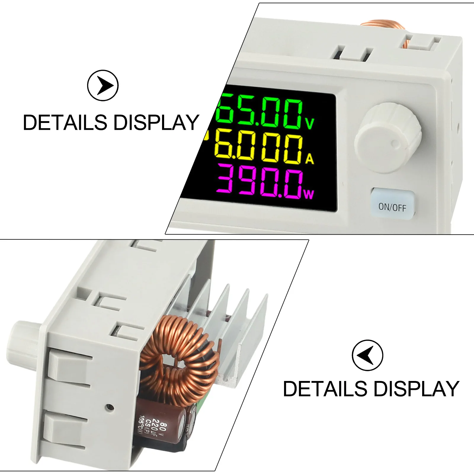 10-groups-storage-power-supply-dc-power-converter-lab-power-module-100-70-50-mm-390w-power-converter-lcd-screen-display