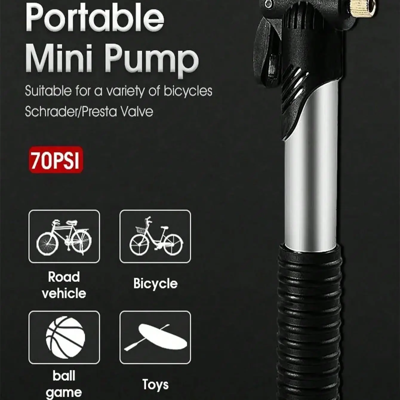 AliExpress Portable Mini Bike Bicycle Pump Cycling Hand Air Pump Ball Tire Inflator Schrader Presta Valve MTB Road Bike Accessories