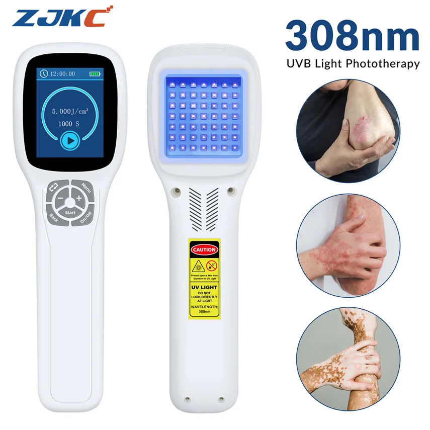 

ZJKC 308nm Excimer System Uv Light Treatment for Psoriasis Vitiligo Eczema Skin Diseases Therapy Device Ultraviolet Phototherapy