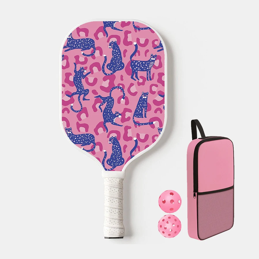 Lucky011 Thermoformed T700 Raw Carbon Fiber Fiberglass Pickleball Paddle Spin Textured Surface With Foam Edge Ergonomic Grip