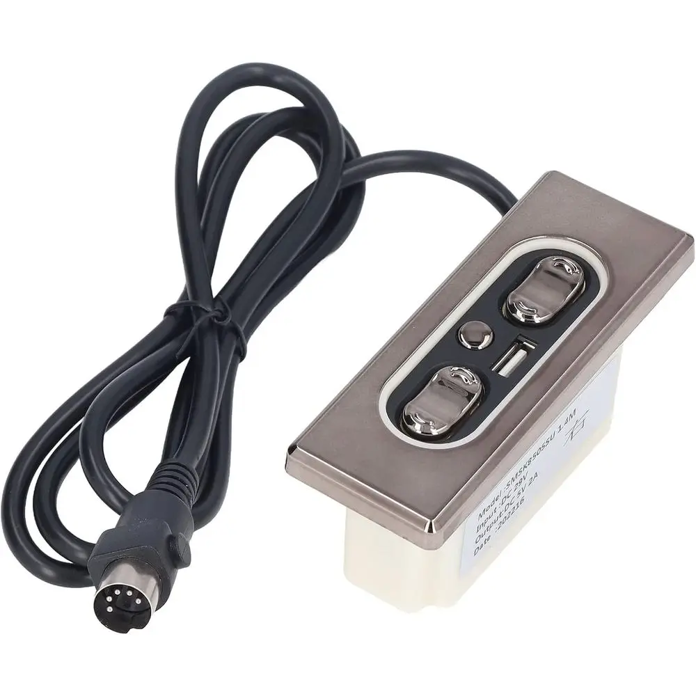 

5-Button Electric Sofa Remote Control, ABS Material, Power Recliner/Chair Hand Control with Charging Port, Plug and Play, One-Bu