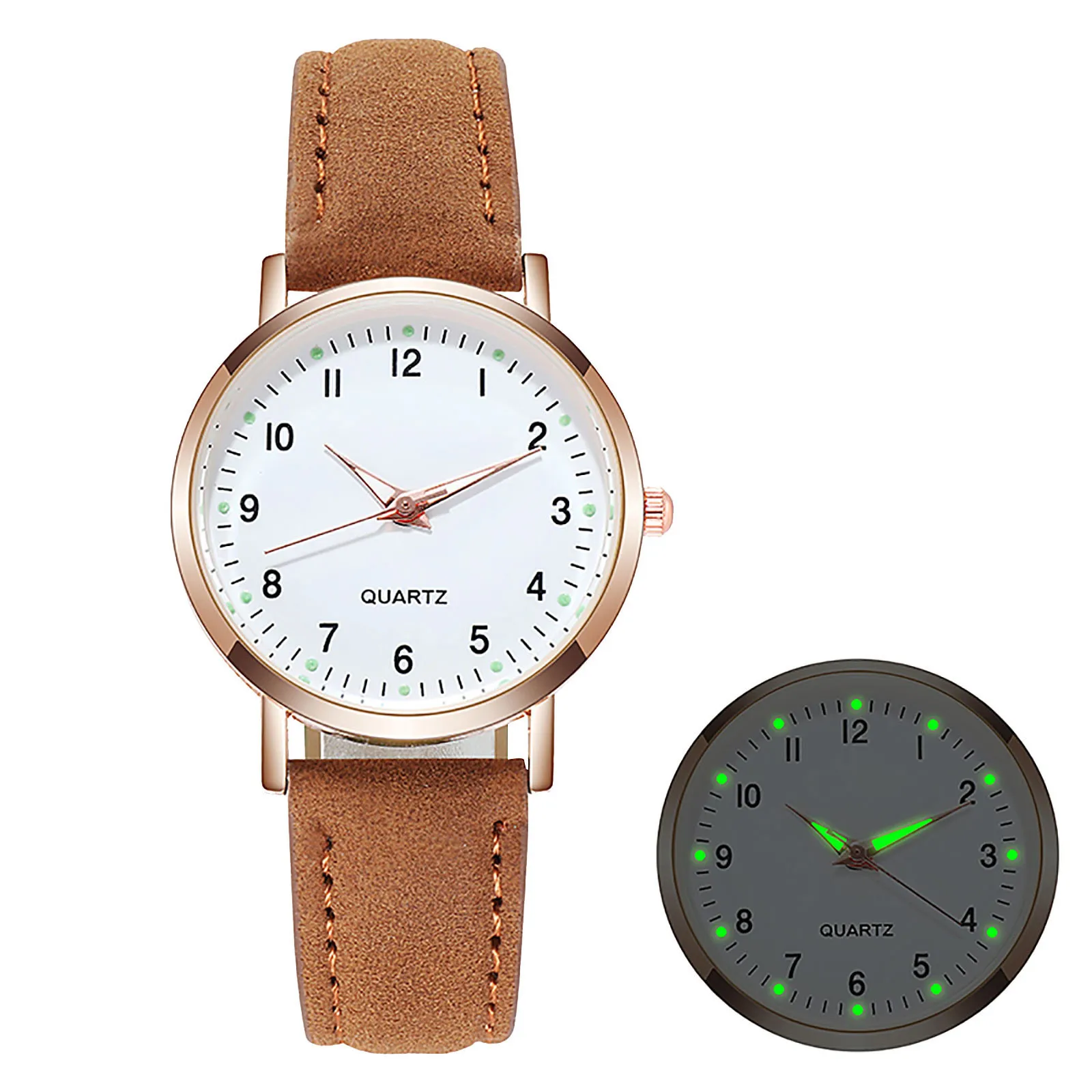Luxe Horloges Voor Vrouwen Met Diamanten Bezaaide Vrouwelijke Vrouwen Lichtgevende Nacht Gloeiende Quartz Horloge Verjaardag Valentijnsdag Geschenken