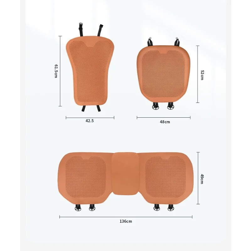 3PCS Full-coverage Seat Cover for Tesla Model Y Also Fits Model 3 Seats New Breathable Car Seat Cushion Car Accessories - view 6