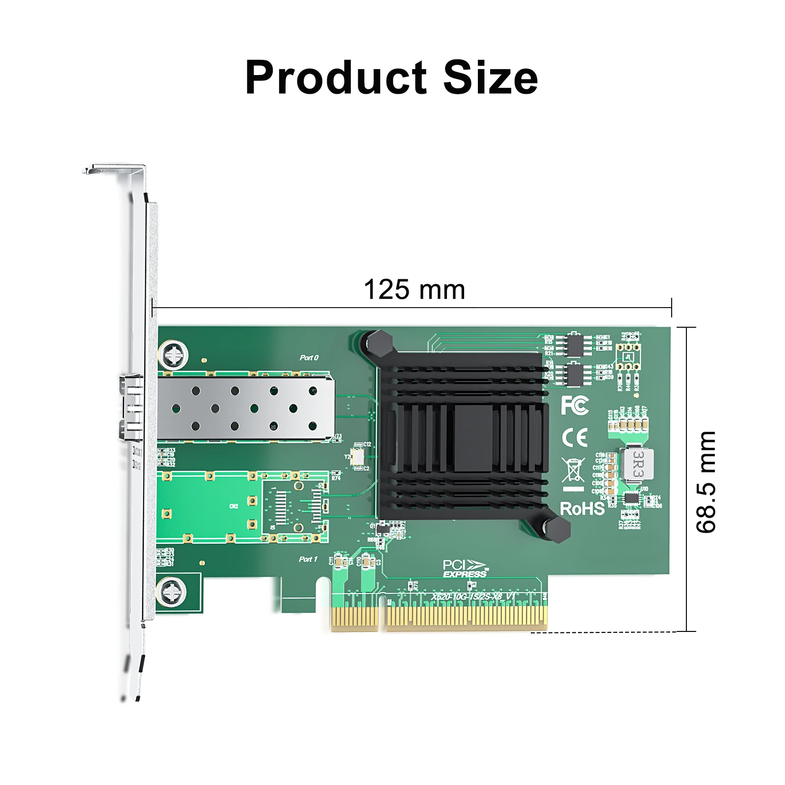 Imagem -04 - Placa de Rede de Servidor Intel X520-da1 10gbe Pci-e Única Porta Sfp+ 10 Gigabit Pcie