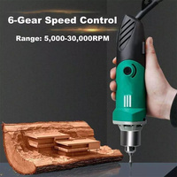 500W High-Power Engraver Electric Drill 6-level Adjustable Speed Woodworking Polishing Power Tool Electric Miniature Drill Tool
