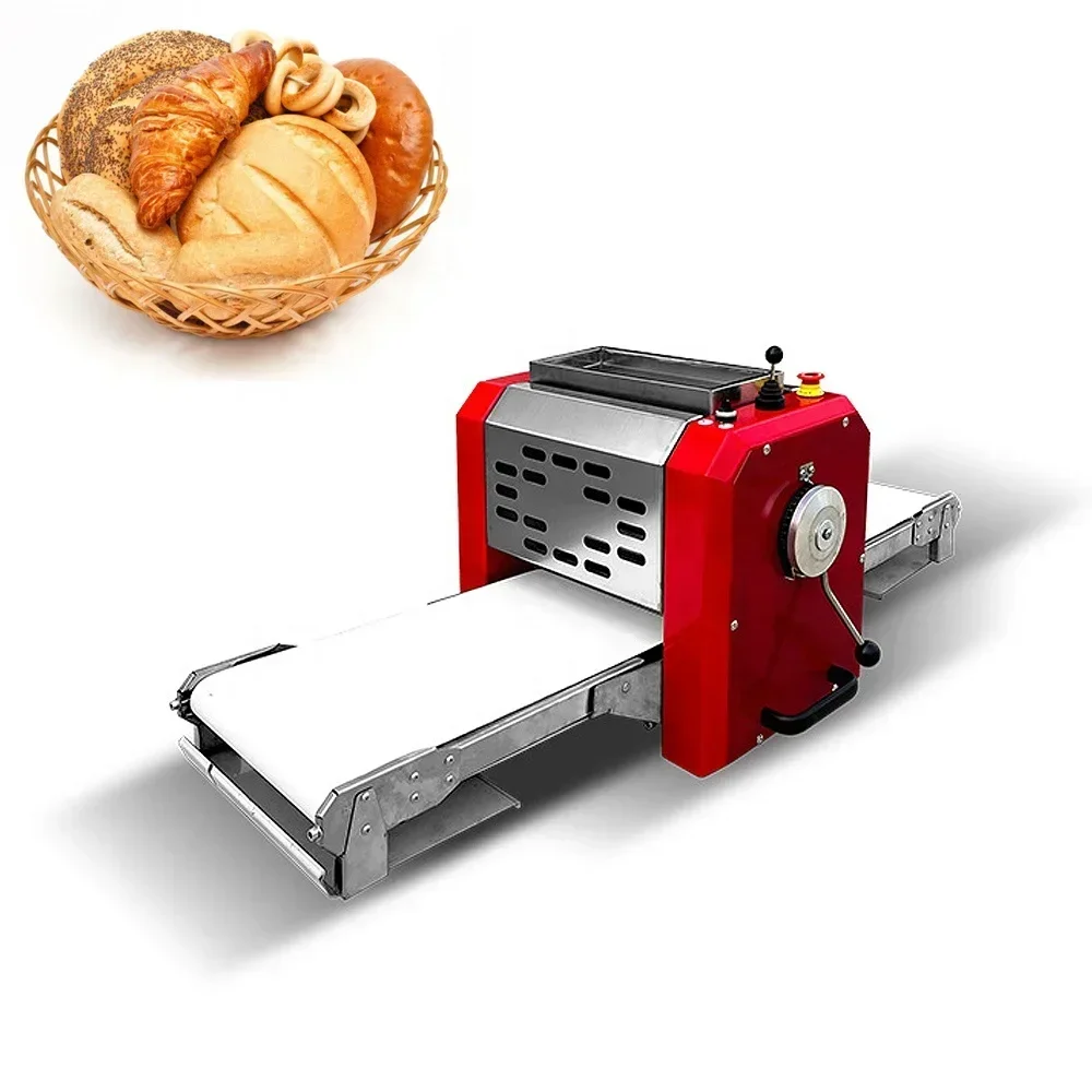 2025 Factory Good Price Dough Pressing Machine Portable Bread Tabletop Electric Pastry Croissant Mini Dough Sheeter Machine