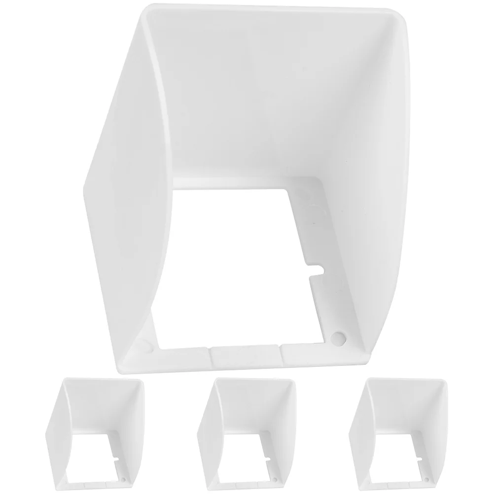 

4Pcs Waterproof Charging Pile Protective Cover Durable ABS Plastic Socket Protector for Outdoor Wall Living Room