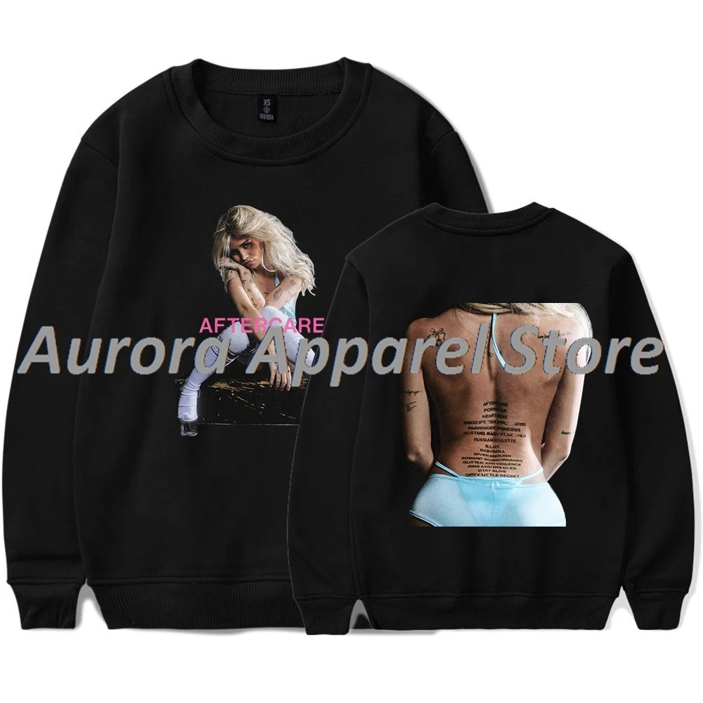 Nessa Barrett Tracklist Crewneck Sweatshirts Aftercare World Tour 2025 Merch Cosplay Women Men Fashion Long Sleeve Tee