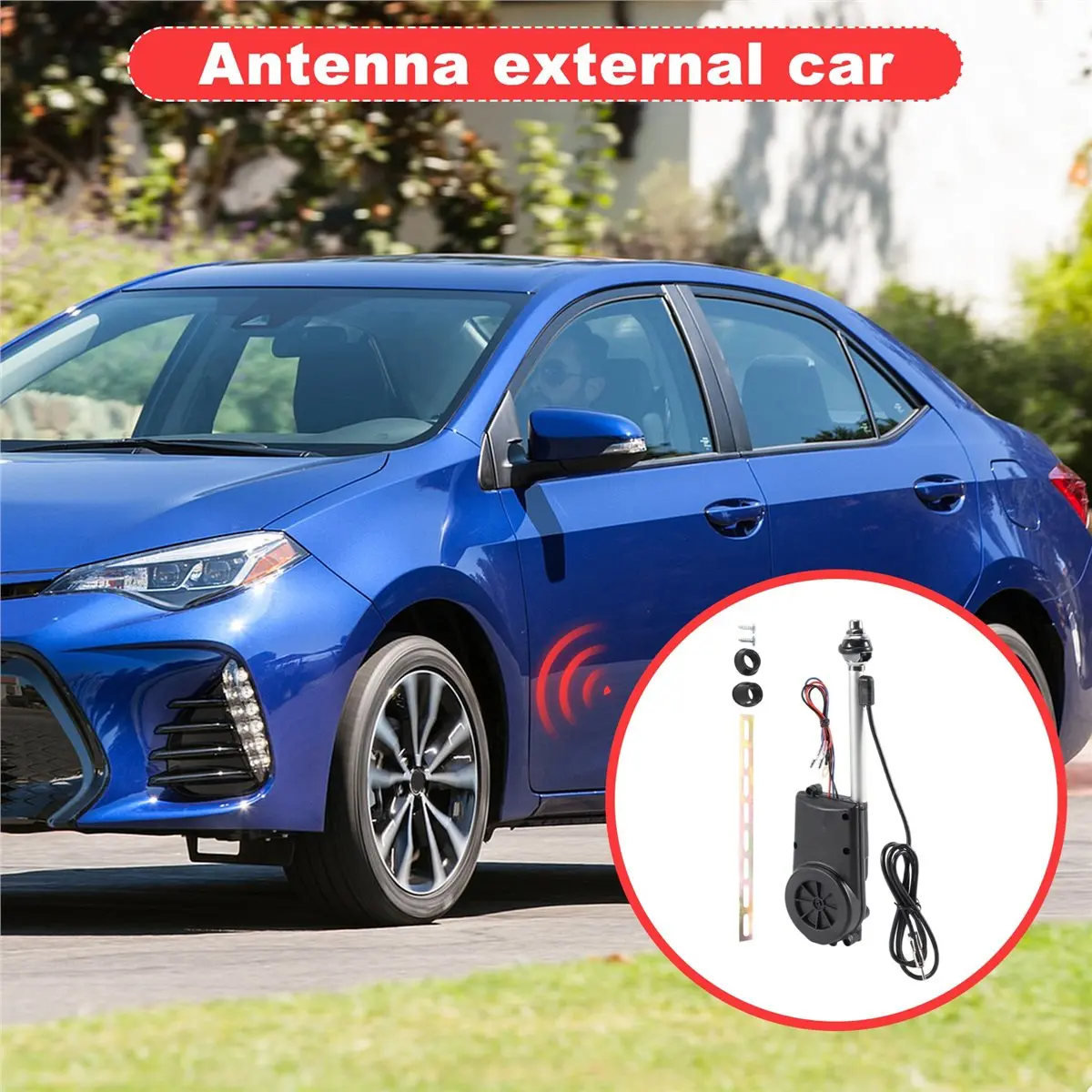★♠♥y2535a-hot-sale-electric-power-automatic-telescopic-antenna-exterior-vehicle-aerials-12v-universal-waterproof-for-car-suv-am