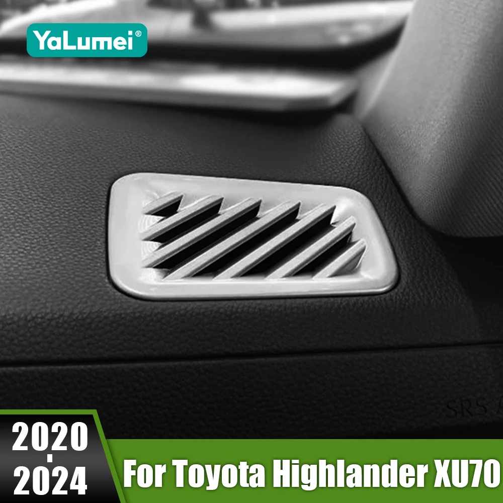 

For Toyota Highlander XU70 Hybrid 2020 2021 2022 2023 2024 Car Dashboard Vent Center Console Air Condition Outlet Panel Cover