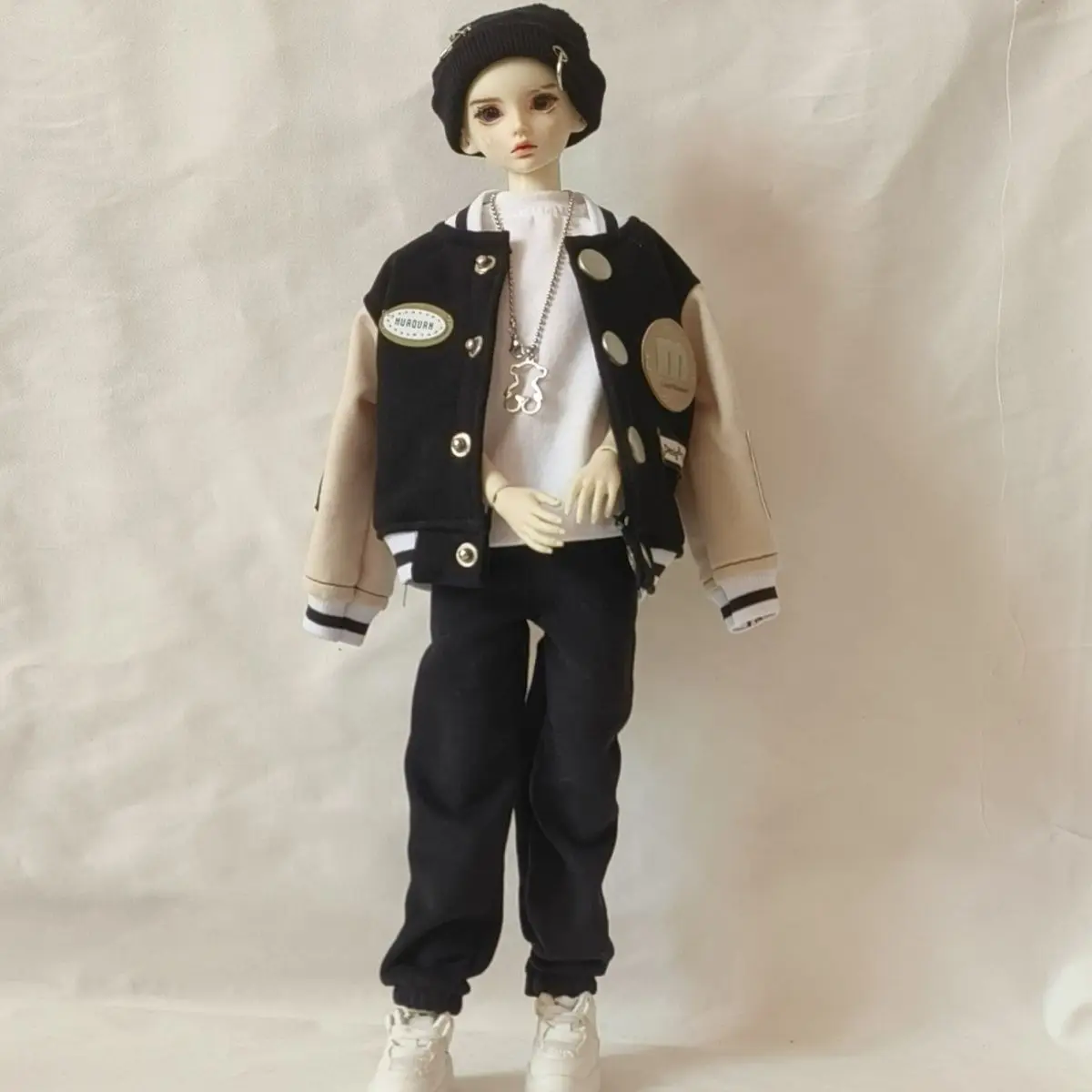 1/4 Doll's Clothes Coat for Male Female Bjd Doll Baseball Jacket Versatile Diy Girl Toys Dress Up Doll Accessories