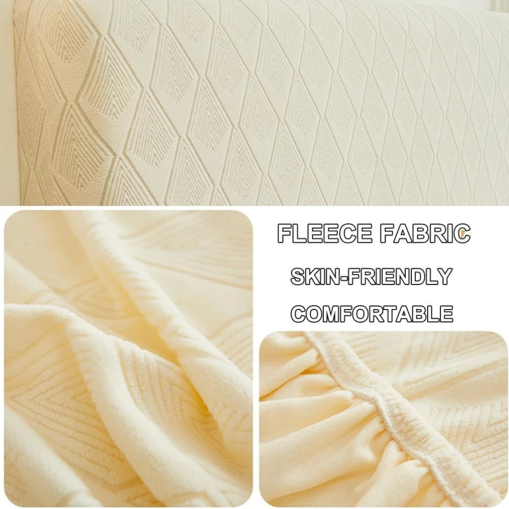Bild 6: 1 x elastischer, allumfassender Kopfteilebezug, elastischer, staubdichter Jacquard-Bezug, leicht zu reinigen, Ganzjahres-Bettdeckenbezug für Schlafzimmer