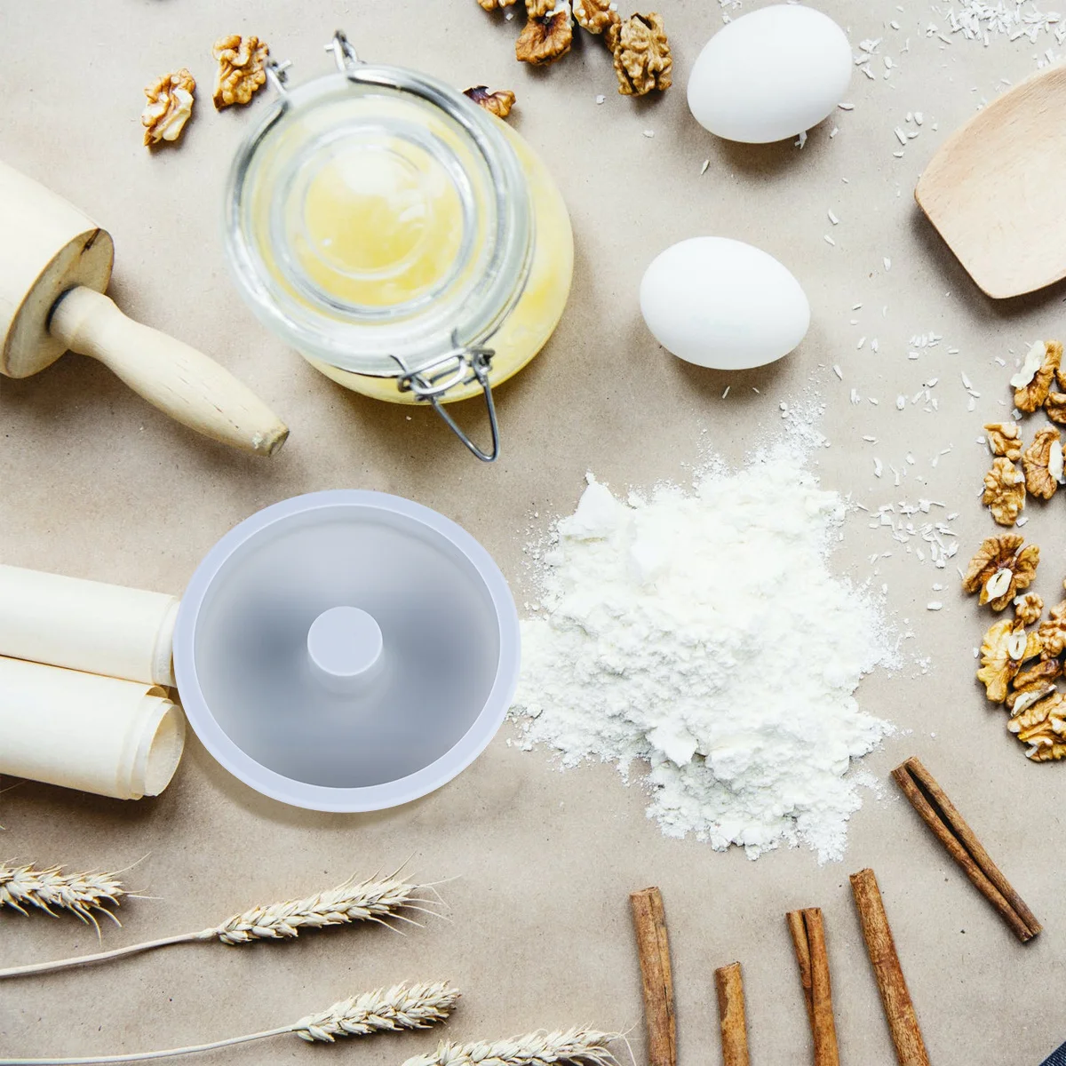 

2Pcs Silicone Cake Mold Non-Stick Heat Resistant Food Grade Donuts Mold DIY Baking Tools for Party Dessert Cake Mould