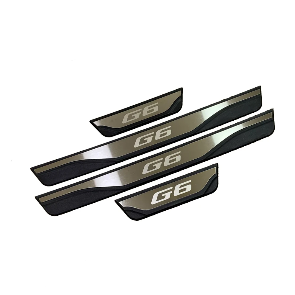 For Xpeng G6 2023 2024 2025 Car Threshold Strip Trim Door Sill Scuff Plate Protector Welcome Pedal Accessories Stickers - Image 4