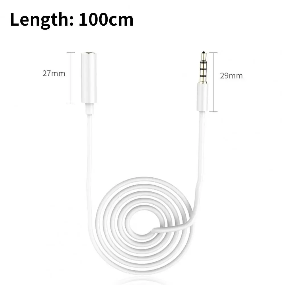 Earphone Extension Cable Audio Cable 3.5mm Male To Female 1-meter Computer Adapter Extension Cable MP3/4 Phone Extension Cables