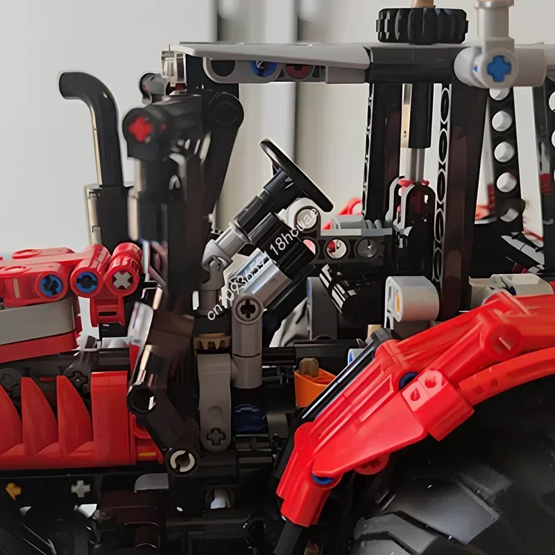 1137PCS Massey Ferguson 7480 Tractor Model Moc Building Blocks Diy Creative Educational Stacking Bricks Toy Kid Christmas Gifts