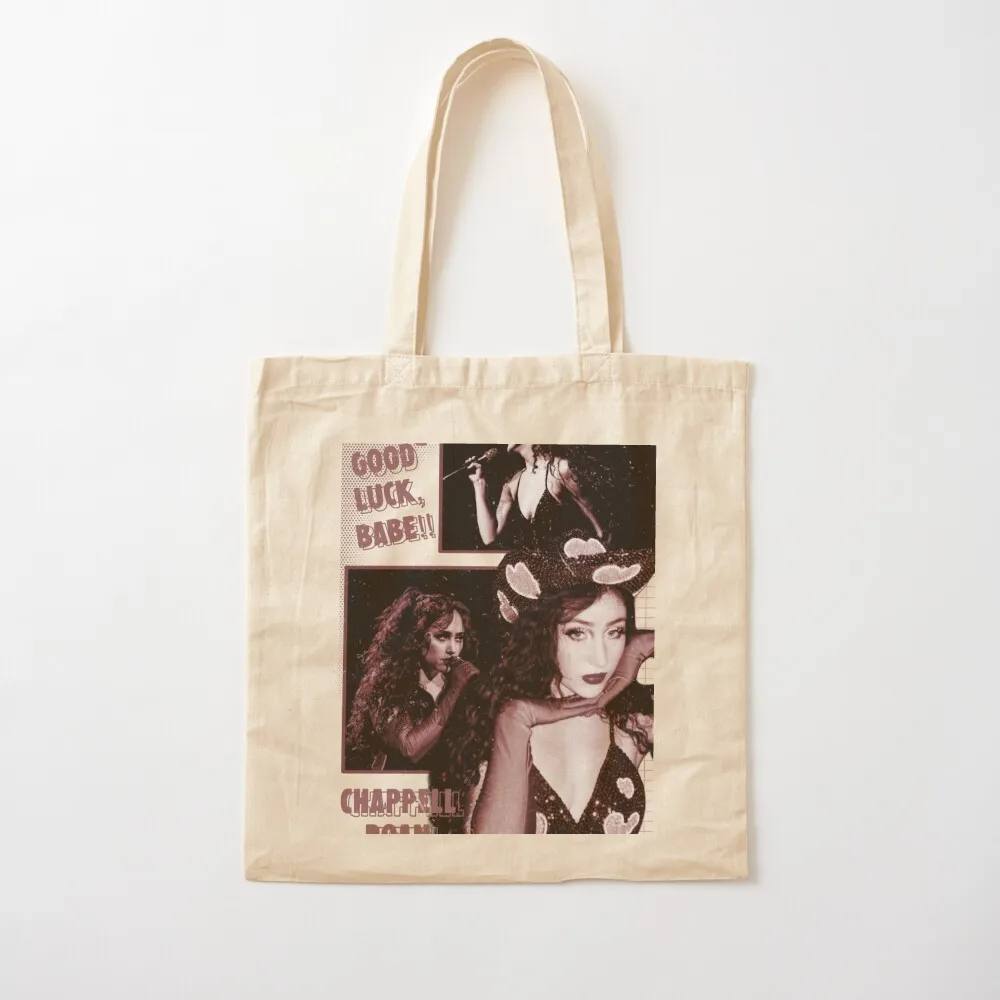 

Chappell Roan Good Luck, Babe! Tote Bag Fabric bag Big bag tote bags cloth bags