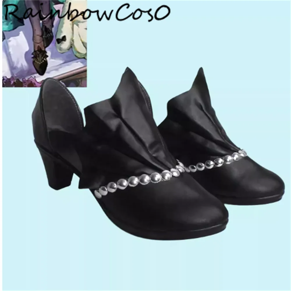 

Wakaba Mutsumi Mortis muuko Arknights Cosplay Shoes Boots Game Anime Party Halloween RainbowCos0 W5423