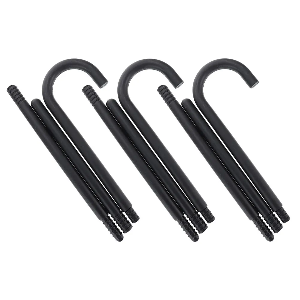 

3pcs Crutches Cane Costume Accessory Children Dance Props Plastic Halloween Wizard Stick Toy Stage Performance
