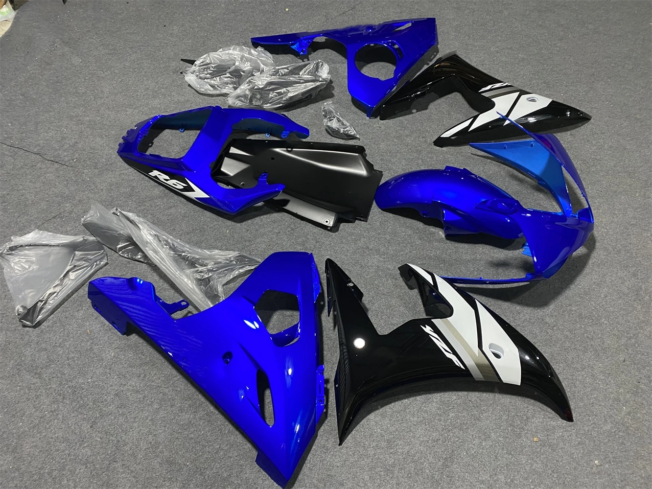 Motorcycle Fairing Kit for YZF-R6 2003 2004 2005 YZF600 03 04 05 Fairing Black Blue White motorcycle housing