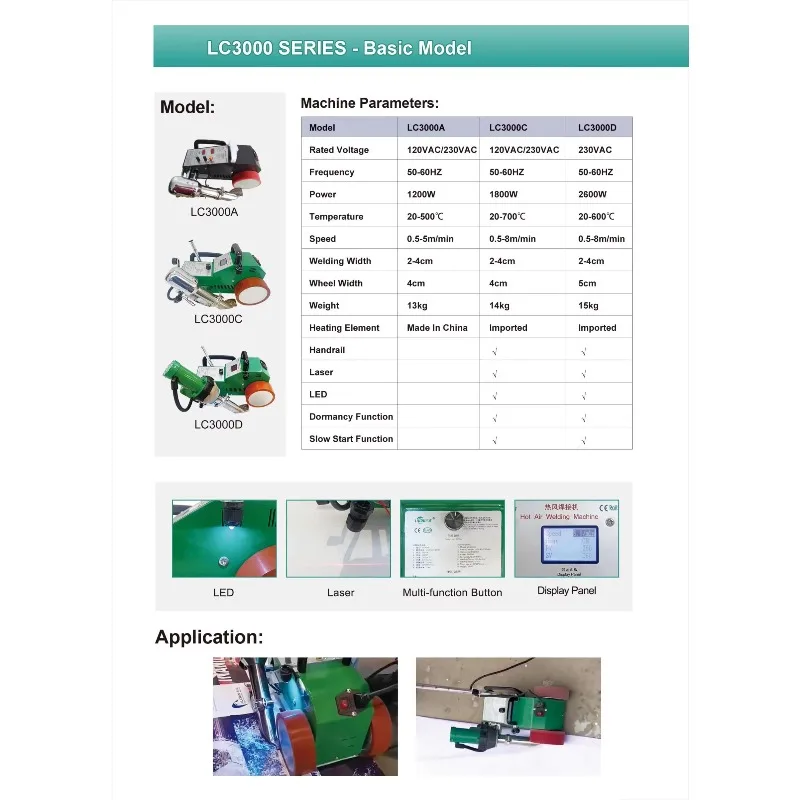 LC3000C Automatic Heat Sealing Machine for Large Format Banner Overlap Welding Hemming Eyelet Punching