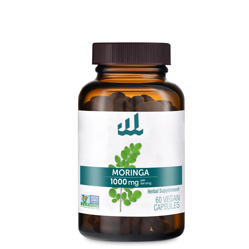 Himalayan Moringa, 60แคปซูลใช้สำหรับการสนับสนุนสารต้านอนุมูลอิสระและสุขภาพ, ไม่ใช่จีเอ็มโอ, มังสวิรัติ, ปราศจากกลูเตน, สารเติมแต่ง