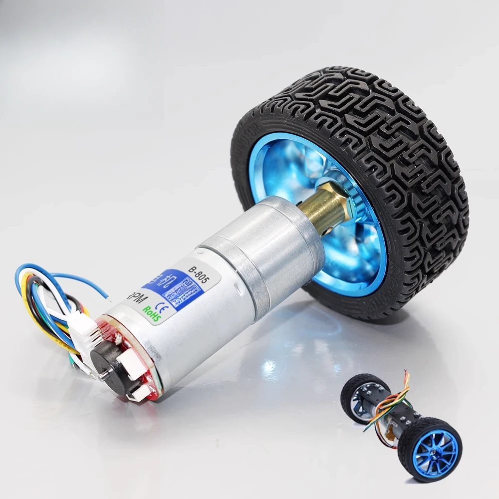 JGA25-370 DC Deceleration Motor Encoder Can Measure The Speed and Track The Steering Robot To Balance The Car