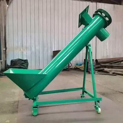 Direct Sale Feed Hopper Incline Screw Conveyor for Powder Grain Mining Screw Auger Feeder