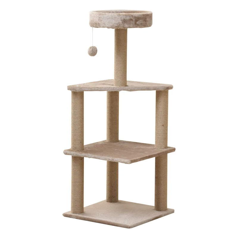 

Solid wood wear-resistant cat climbing frame, no crumbs cat toys, multi-layer jumping platform does not occupy an area