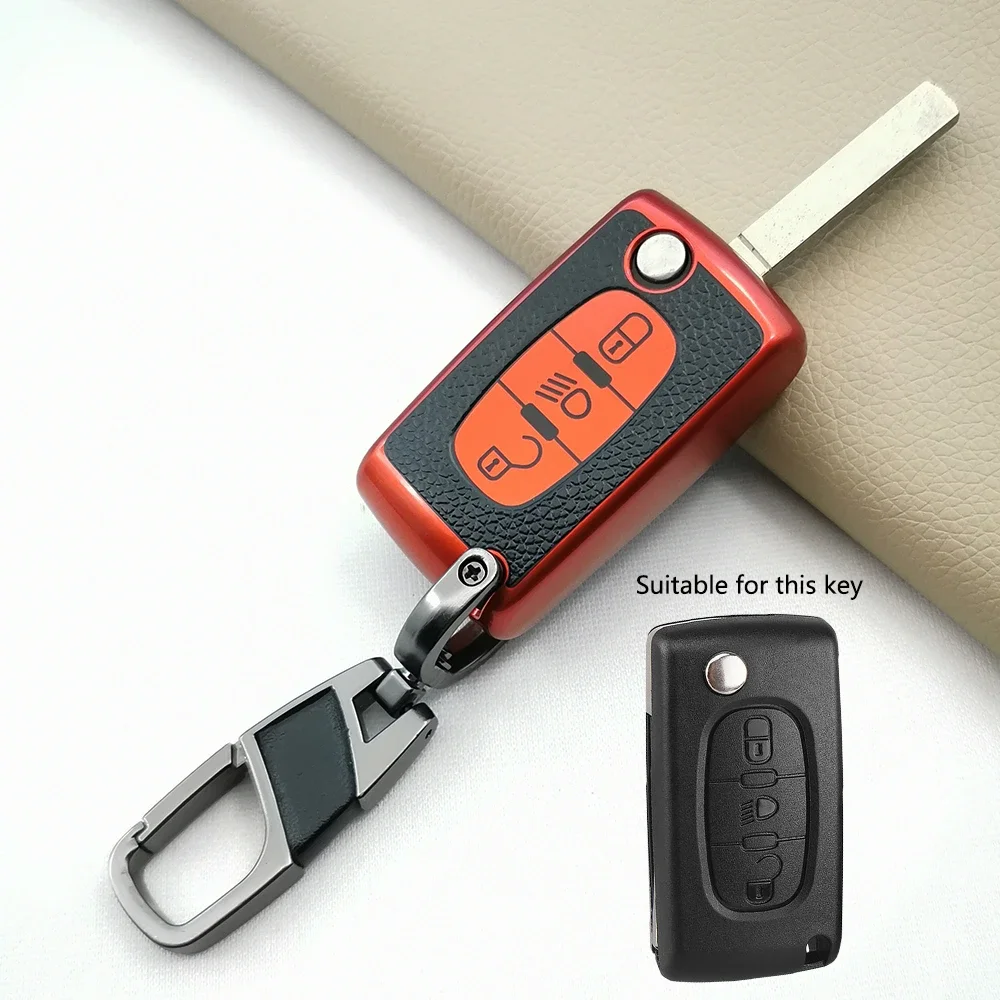 Hot Sale TPU Key Holder Cover For Citroen C2 C3 C4 Picasso Xsara Berlingo C5 C6 C8 For Peugeot 3 Buttons Remote Protect Case