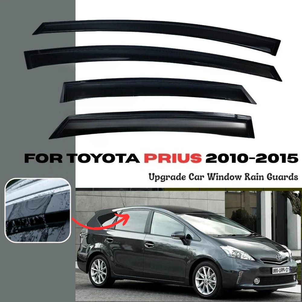 For Toyota Prius 2010-2015 Sedan Car Window Rain Cover Car Windows Visor For Toyota Prius 2010-2015 Sun Visor Rain Cover