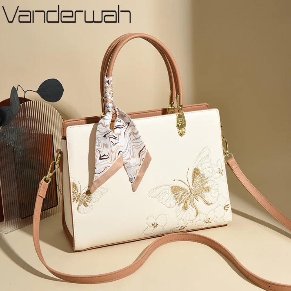 

Genuine Brand Women Bags Luxury PU Leather Embroidery Shoulder Bags Crossbody Messenger Bags for Women Casual Tote Sac A Main