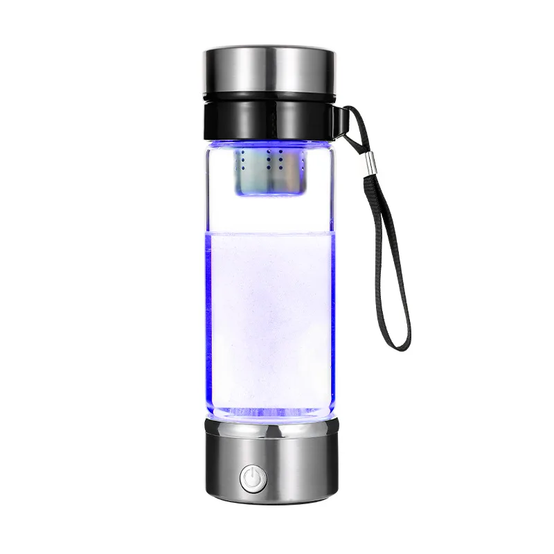 400ML Hydrogen Rich Generator Water Filter Portable Cup Ionizer Hydrogen alkaline Bottle Electrolysis Drink Hydrogen