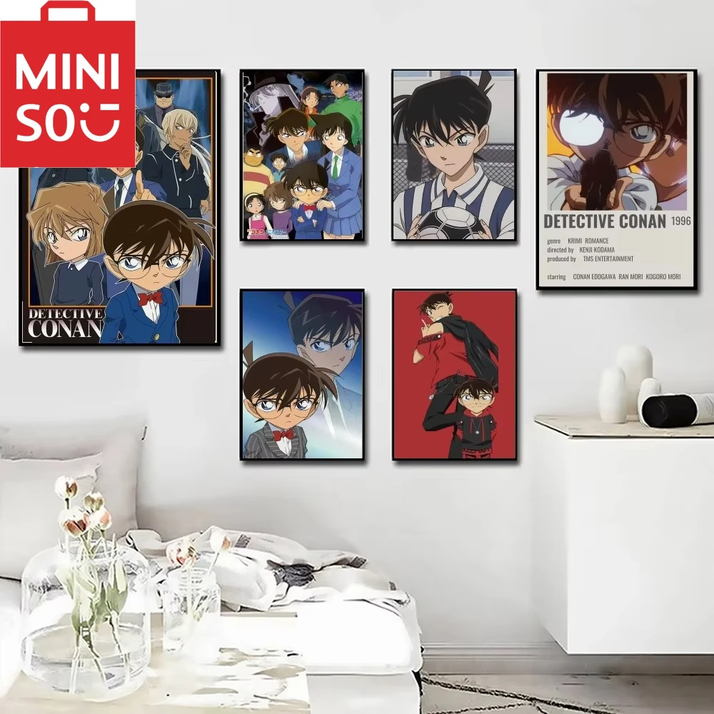 MINISO-Kit de pintura de diamante de Detective Conan, arte artesanal artesanal, decoración completa de Roma, mosaico de Anime japonés, regalo