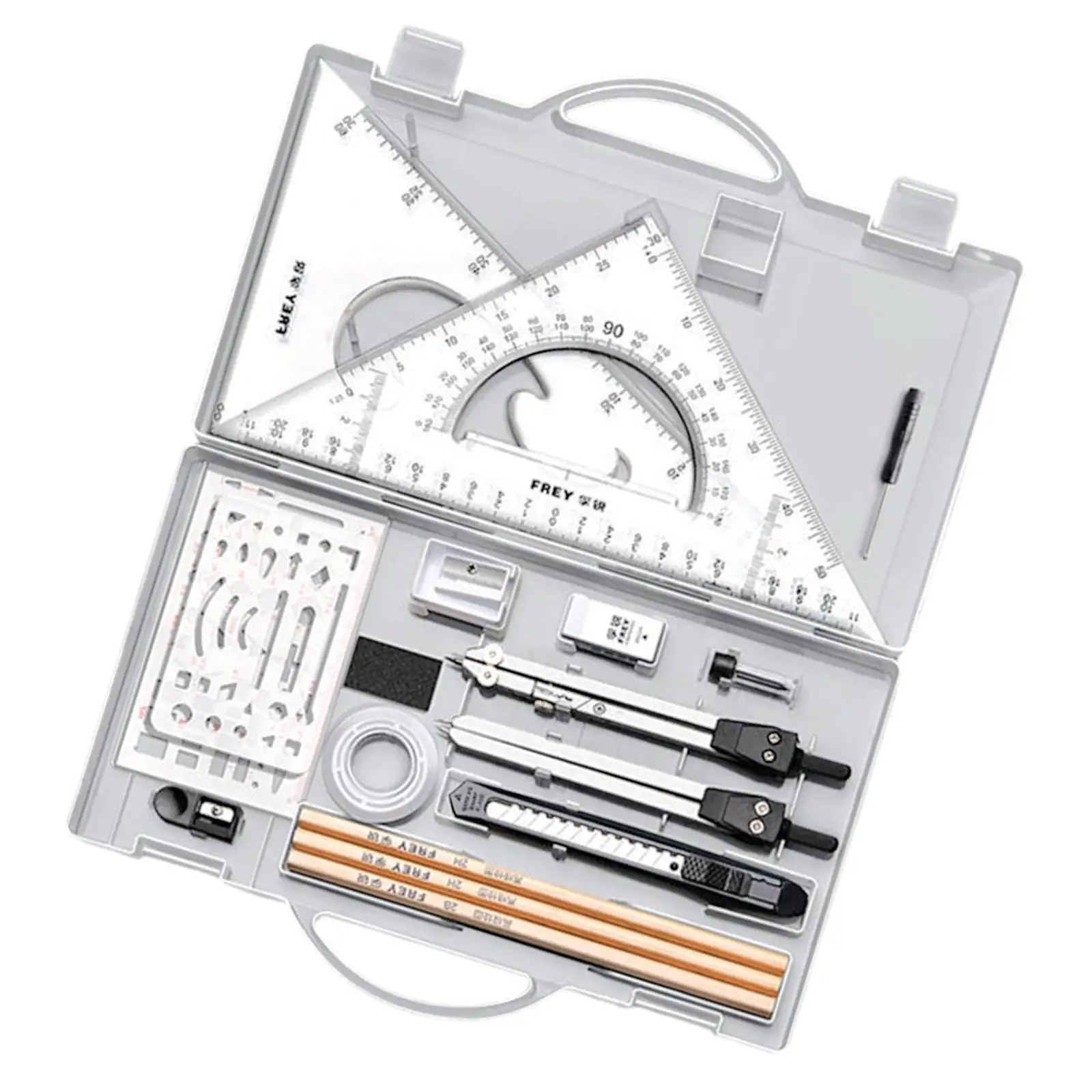 Set di geometrie matematici Set di bussole Set di righelli per ingegneri scolastici matematici
